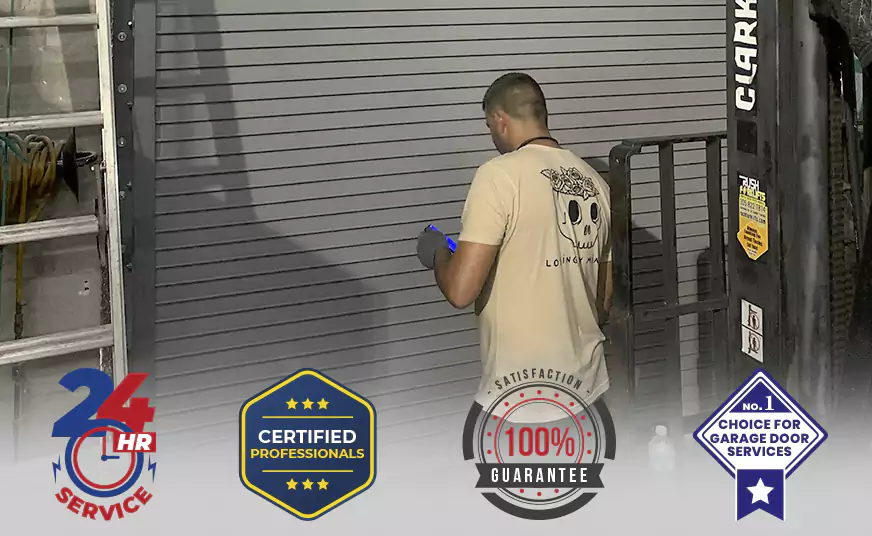 Garage Door Bottom Panel Repair in Pompano Beach, FL