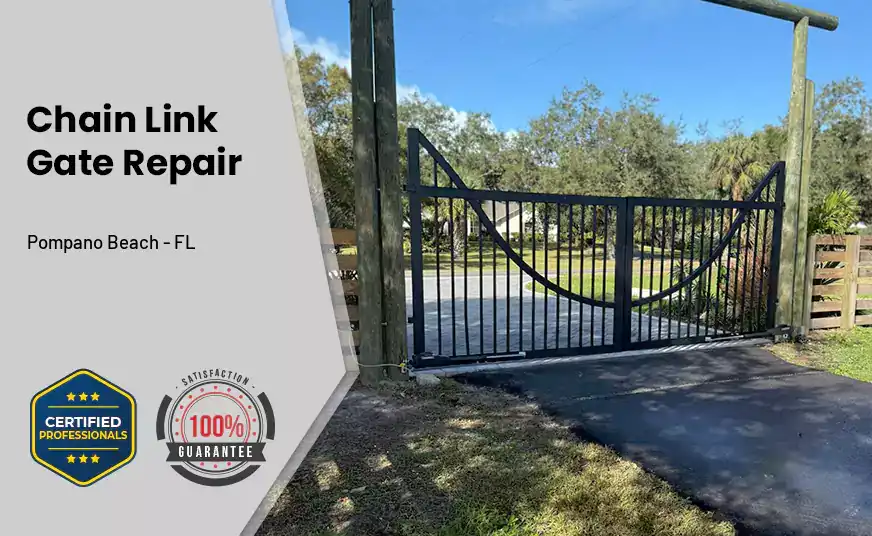 Chain Link Gate Repair Pompano Beach - FL