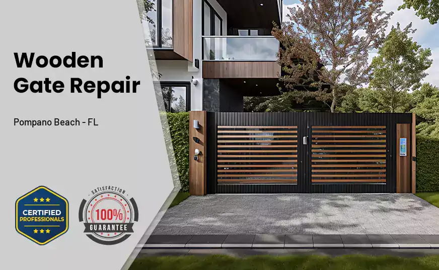 Wooden Gate Repair Pompano Beach - FL 